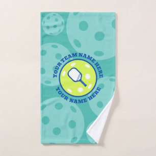 Personalised Pickleball Sporty Team Name Hand Towel