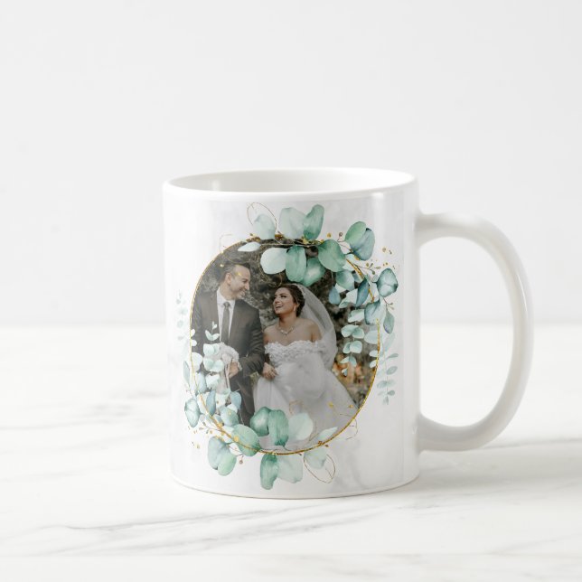 Personalised Picture Custom Name Wedding Gift Coffee Mug (Right)