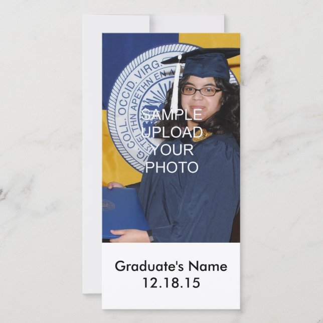 Personalised Picture Graduation Photo Cards (Front)