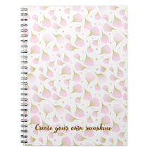 Personalised Picture Quote Soft Pastel Pink Spiral