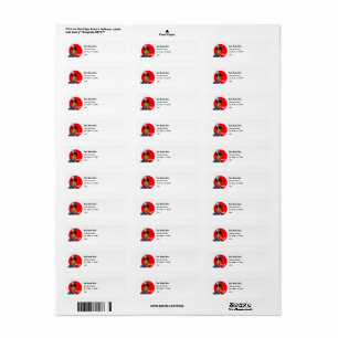 Personalised Picture  Return Address Label