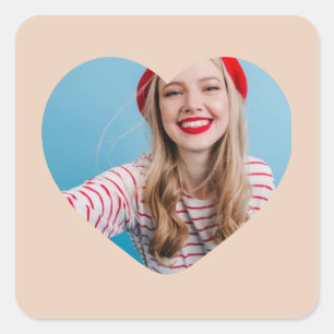 personalised picture sticker heart