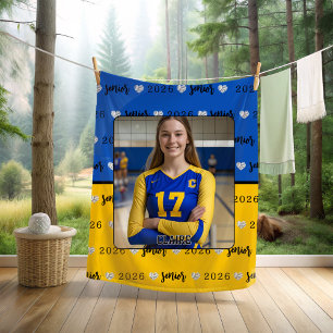 Personalised Picture Volleyball Senior Graduation  Fleece Blanket