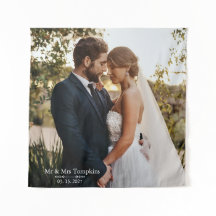 Personalised Picture Wedding Reception Decor