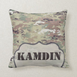 Personalised Pillow Army OCP Camo Uniform Camoflau