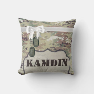 Personalised Pillow Army OCP Camo Uniform Camoflau