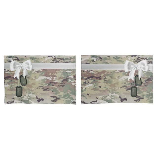 Personalised Pillow Cases Army OCP Camo Uniform (Front-Set)