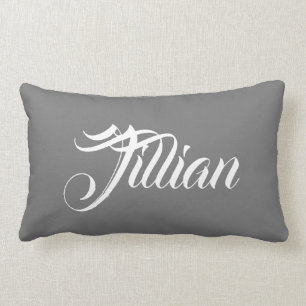 Personalised pillow: customise with name lumbar cushion