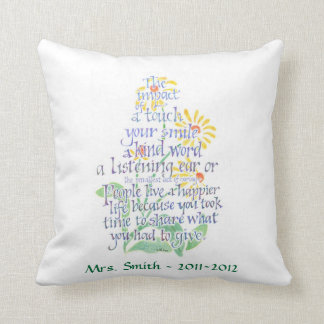 Personalised Pillow for Teacher, American MoJo Pil