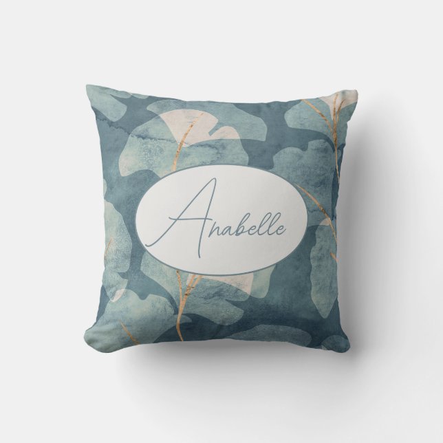 Personalised pillow watercolor print (Front)