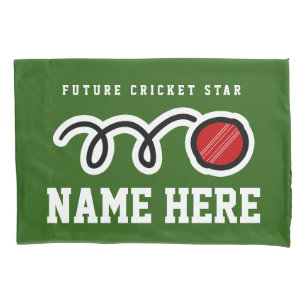 Personalised pillowcase for future cricket star