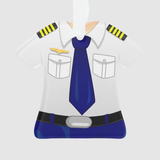 Personalised Pilot Copilot Christmas Ornament (Front)