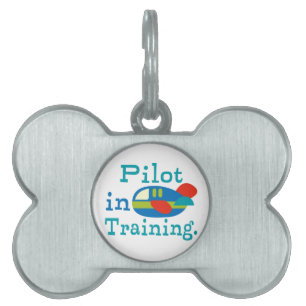 Personalised Pilot in Training Pet ID Tag