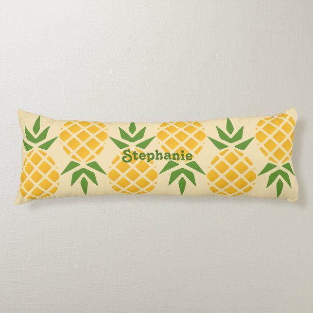 Personalised Pineapple Body Cushion (Front)