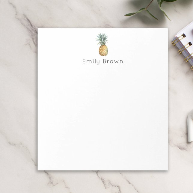 personalised pineapple notepads with name (Creator Uploaded)