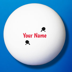 Personalised ping pong balls for table tennis game