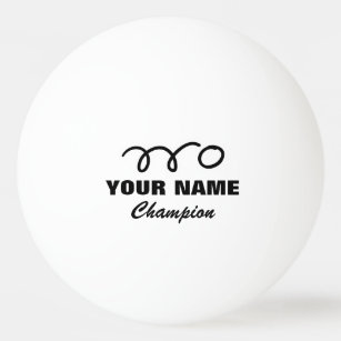 Personalised ping pong balls for table tennis game