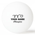 Personalised ping pong balls for table tennis game