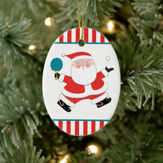 Personalised Ping Pong Ceramic Ornament (Tree)