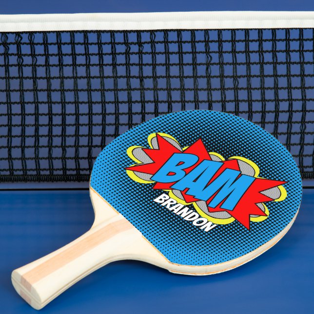 Personalised Ping Pong Paddle With Retro Vibe (Insitu)