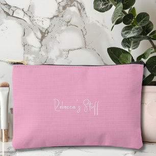 Personalised Pink Accessory Bag