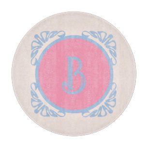 Personalised pink and blue  cutting board