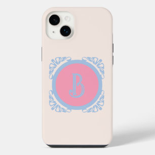 Personalised pink and blue  iPhone 14 plus case