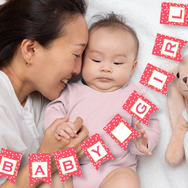 Personalised Pink and Gold Dot Patten Wedding Bunting (Creator Uploaded)