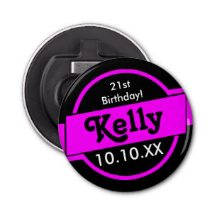 Personalised Pink Bottle Opener