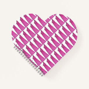 Personalised Pink Bridesmaid Gown Wedding Party Notebook