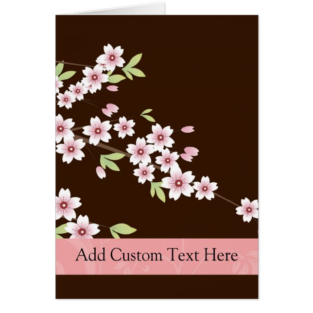Personalised Pink/Brown Dogwood Blossom (Front)
