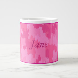 Personalised Pink Camouflage Mug