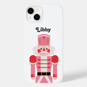 Personalised Pink Christmas Nutcracker White Case-Mate iPhone 14 Plus Case