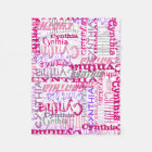 Personalised Pink Custom Name Collage Girl's