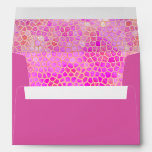 Personalised Pink Dinosaur Hide Envelope