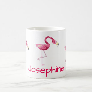 Personalised Pink Flamingo Bird Coffee Mug