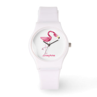 Personalised Pink Flamingo Bird Watch