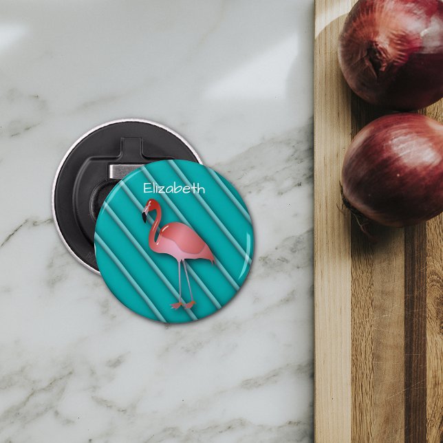 Personalised Pink Flamingo Bottle Opener (Creator Uploaded)