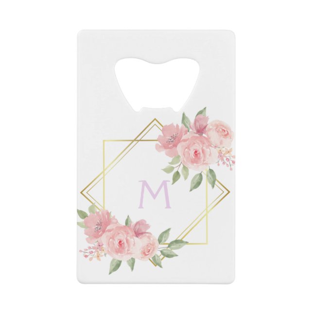 Personalised Pink Floral Frame (Front)