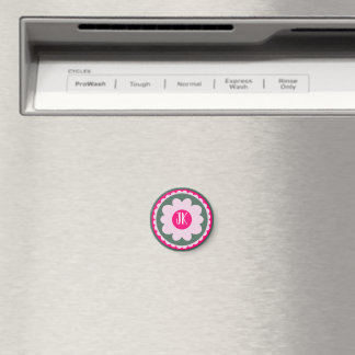 Personalised Pink Floral Magnet