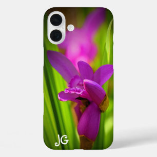 Personalised Pink flower Apple iPhone Case