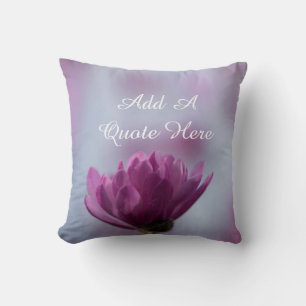 Personalised Pink Flower Cushion