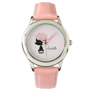 Personalised Pink French Poodle Watch