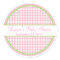 Personalised Pink Gingham Stickers