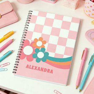 Personalised PInk Girl School Notebook