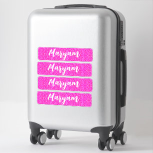 Personalised Pink Girly Name, Cool Unique Suitcase