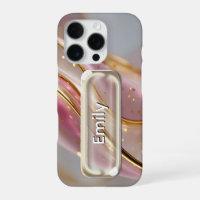 Personalised Pink Gold Glass UI Button Name