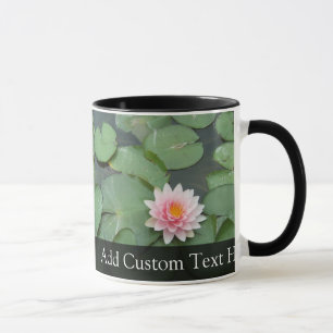 Personalised Pink/Green Lily Pad Mug