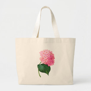 Personalised Pink Hydrangea Jumbo Tote