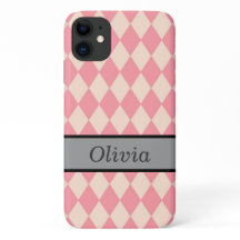 Personalised Pink iPhone Case For All Models